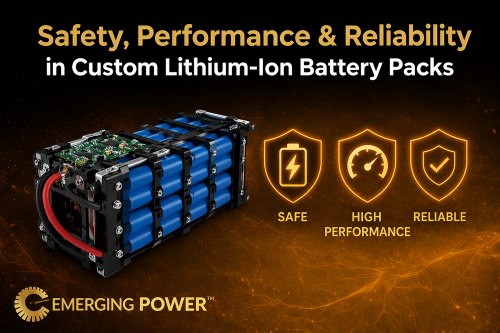 Safety, Performance & Reliability in Custom Lithium-Ion Battery Packs