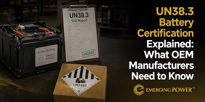 UN38.3 Battery Certification Explained: What OEM Manufacturers Need to Know