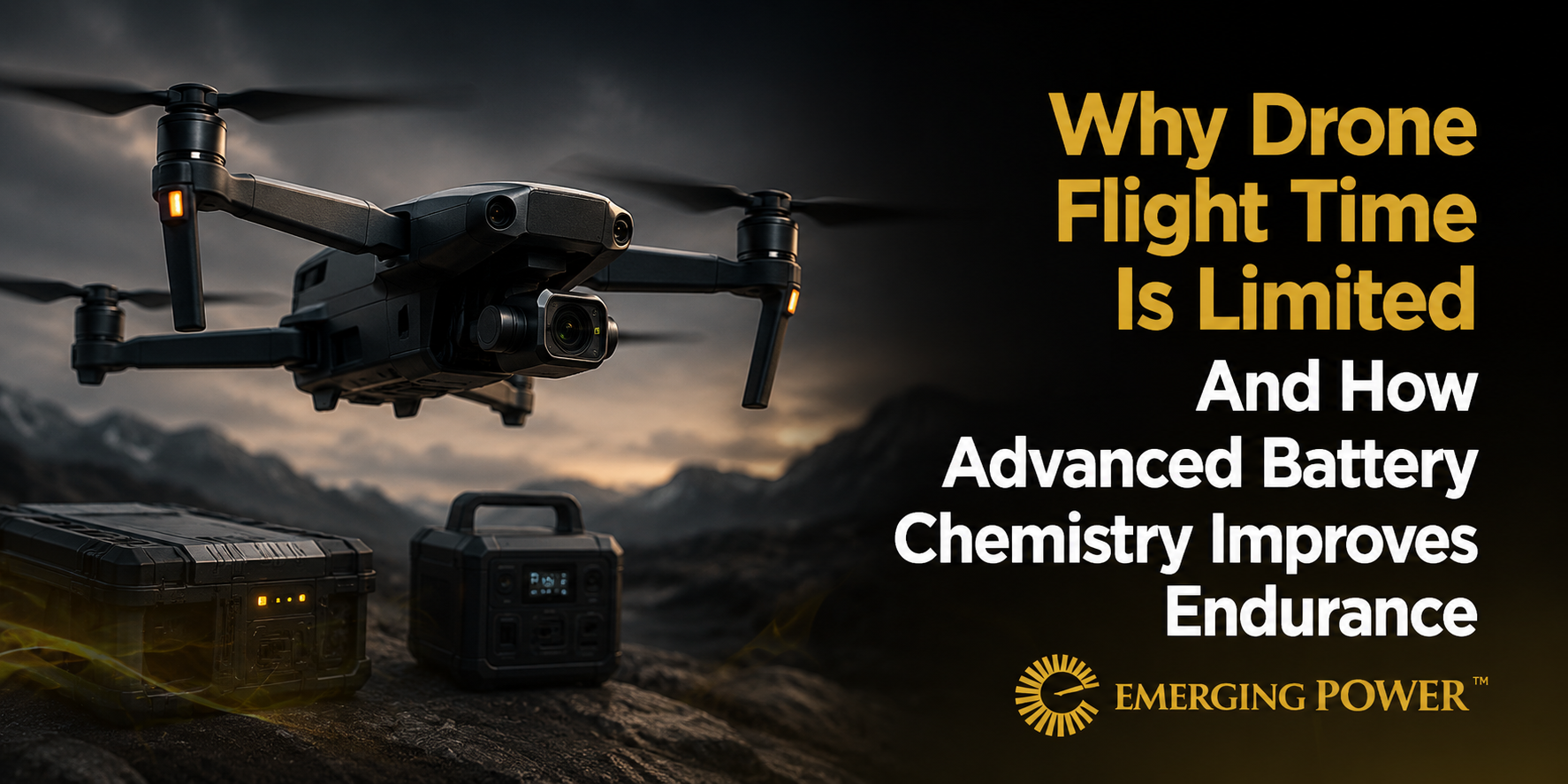 Why Drone Flight Time Is Limited And How Advanced Battery Chemistry Improves Endurance