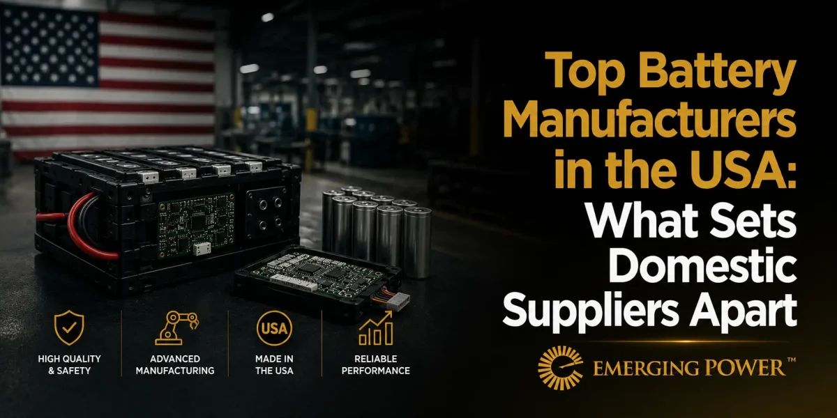 Top Battery Manufacturers in the USA: What Sets Domestic Suppliers Apart