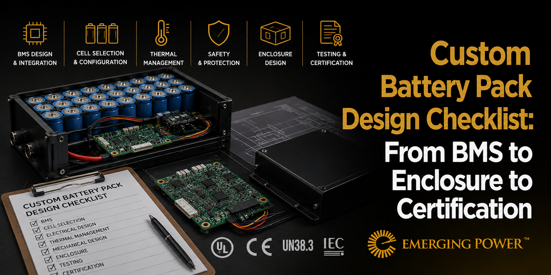 Custom Battery Pack Design Checklist